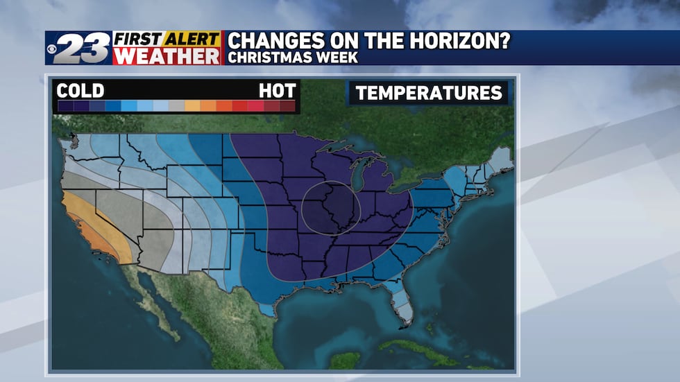 Temperatures are to be well below normal through Christmas, if not beyond.