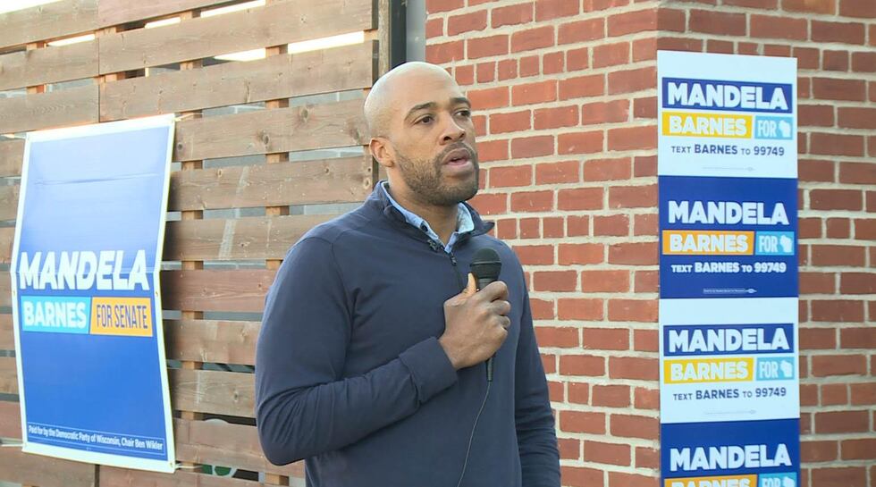 Wisconsin Lt. Gov. Mandela Barnes made an appearance on Monday, Oct. 31, 2022 at The Brewing...