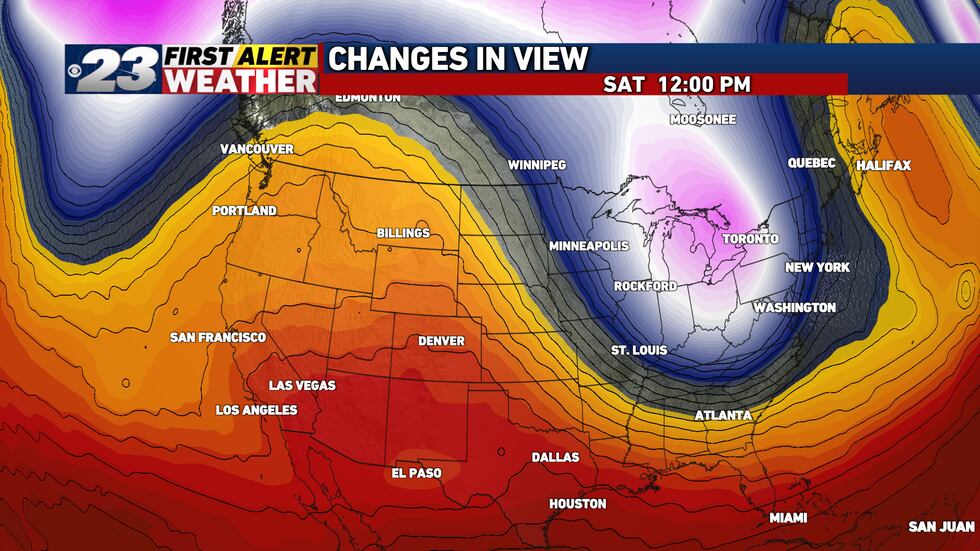 While we remain warm for a few more days, big changes for the cooler arrive late this week.