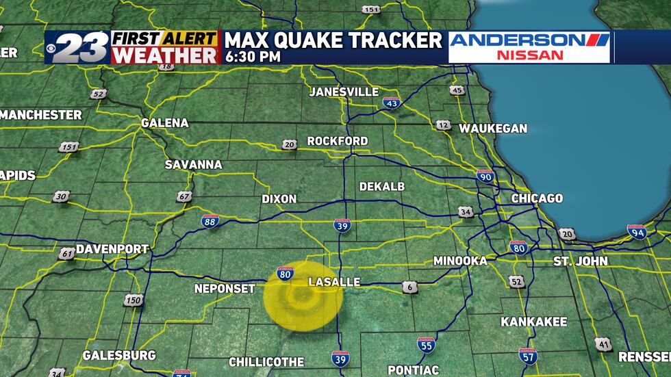 A earthquake occurred early this morning in Standard. The earthquake was on the weaker side...