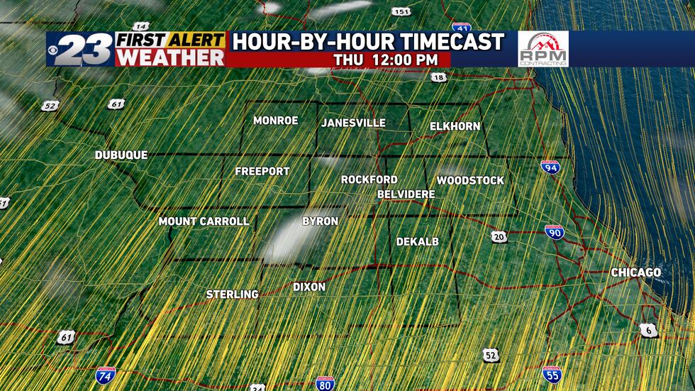 A good amount of sunshine is on tap Thursday, though there will be a bit more cloudiness later...