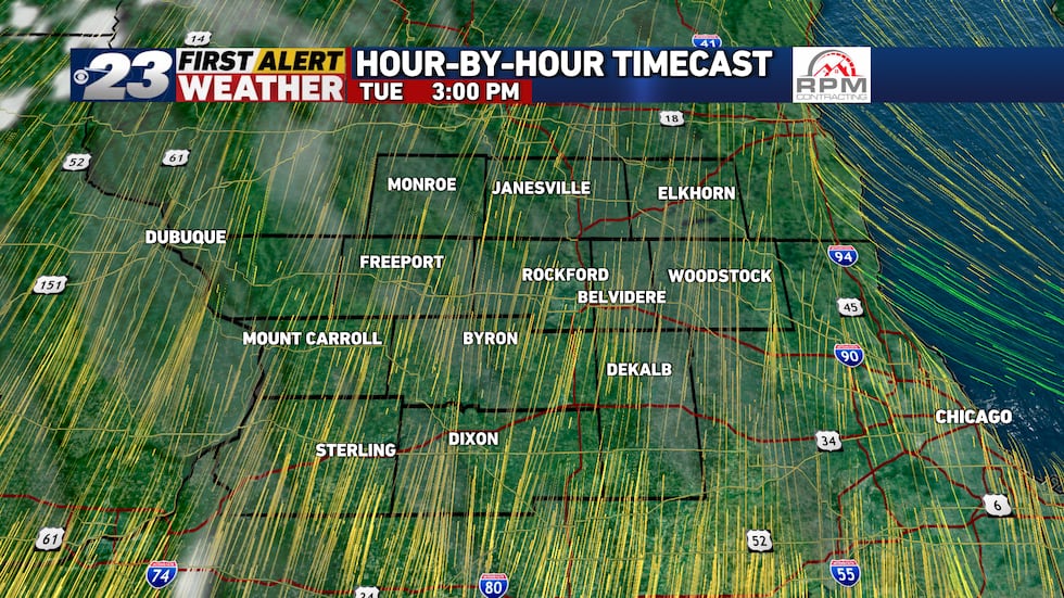Today remains warm as a southerly breeze and sunshine dominate the day
