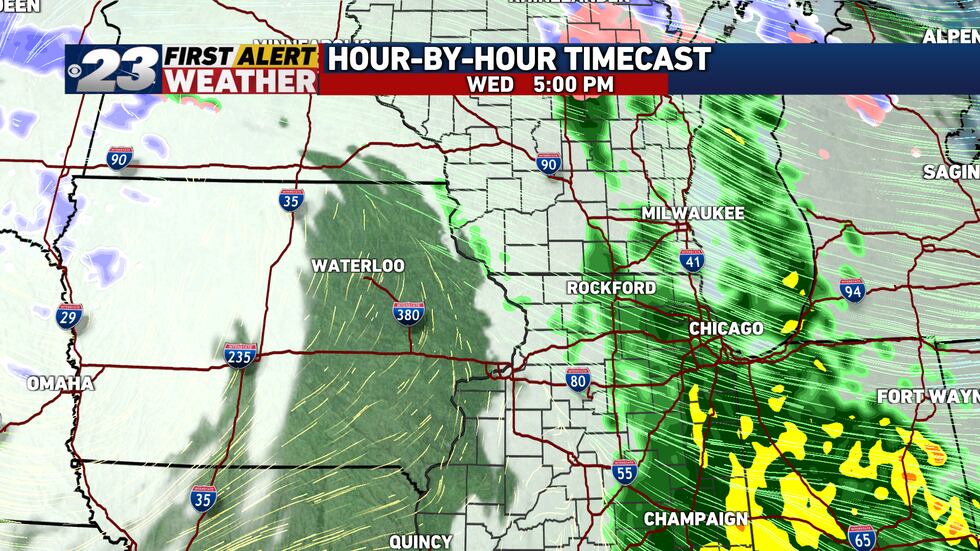 Showers are to become more widespread once again Wednesday evening.