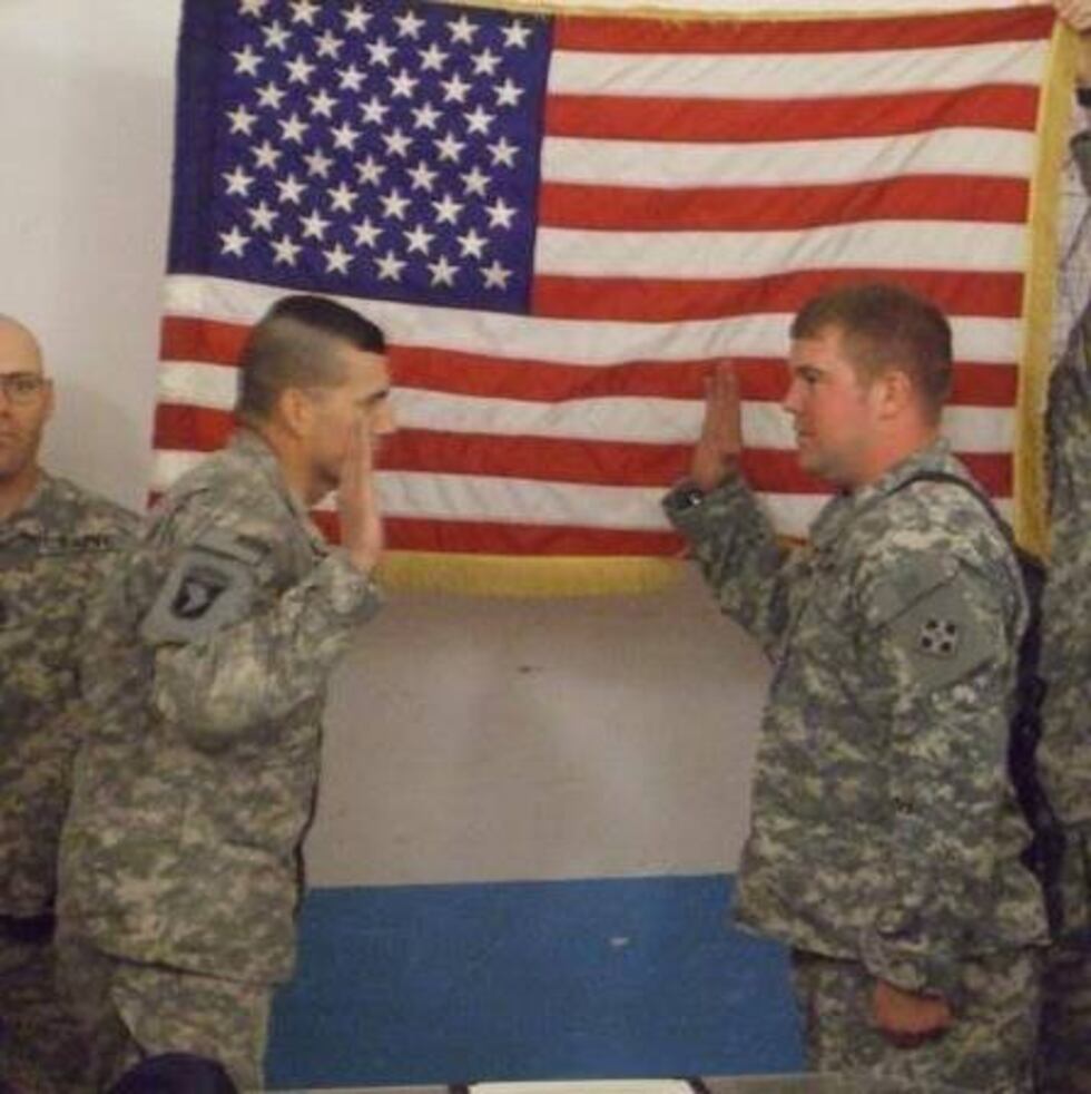 Jaymeson Wilcox served for eight years in the U.S. Military.
