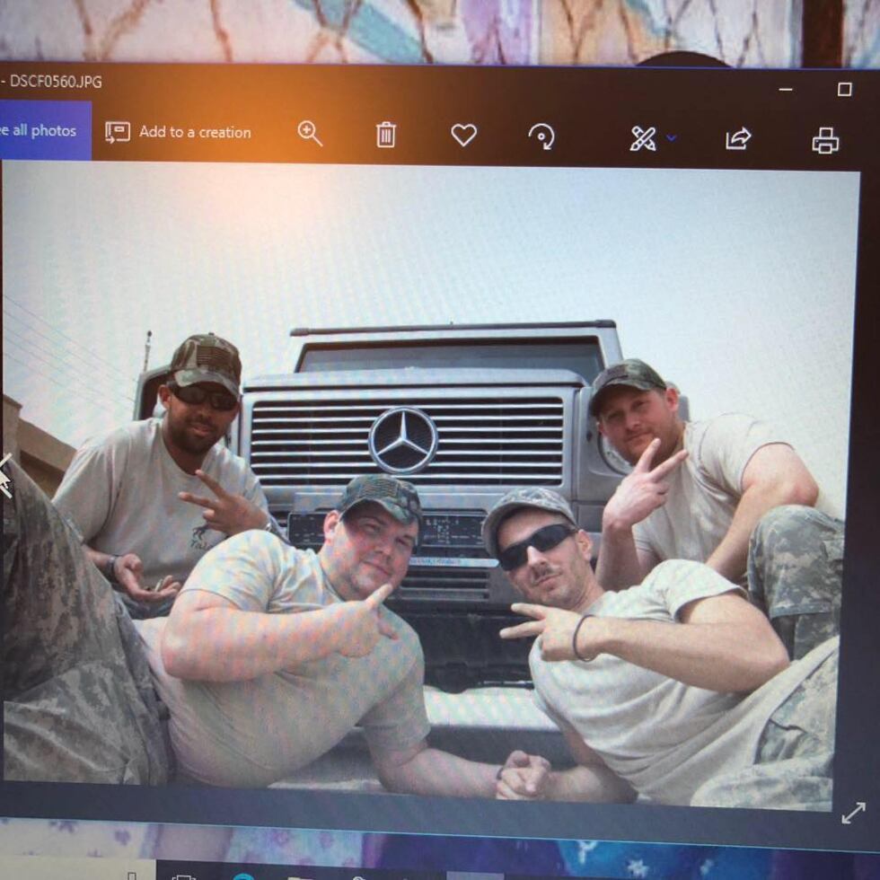 Jaymeson Wilcox served for eight years in the U.S. Military.