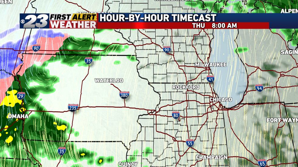 Thursday's to start cloudy, but warm and dry.