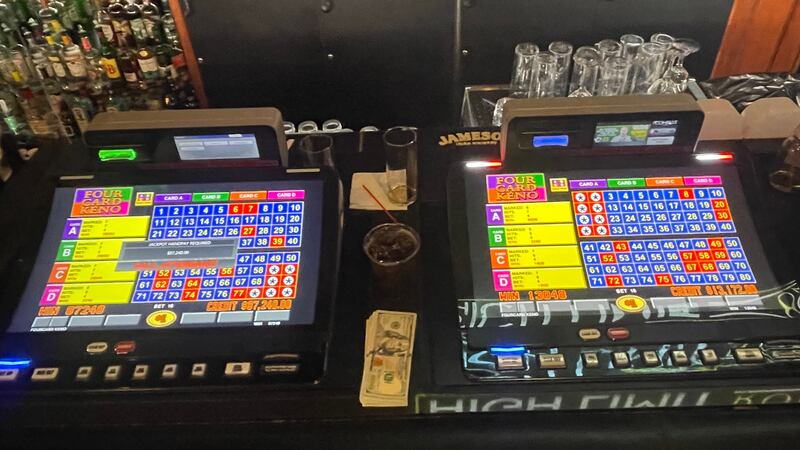 According to the Rampart Casino, a husband and wife hit side-by-side jackpots playing $1 hands...