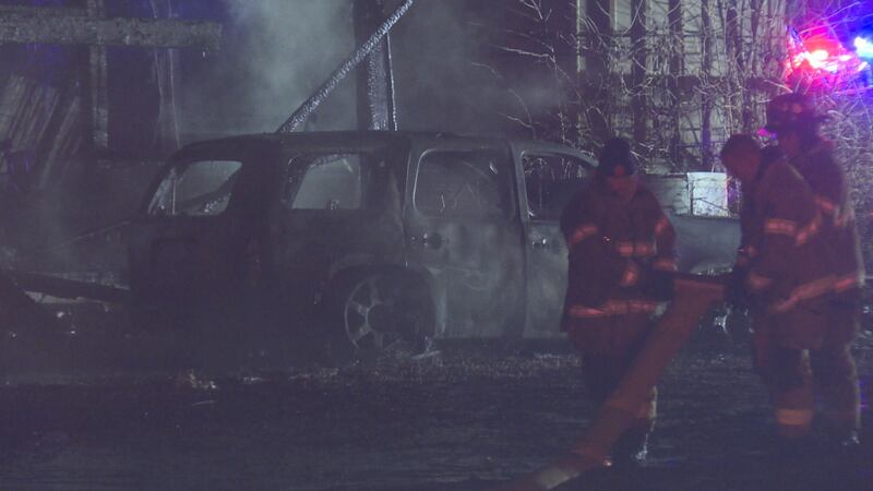 17 departments responded to the massive blaze Monday morning.