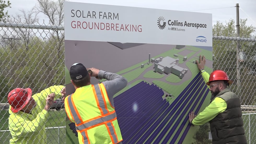 Collins Aerospace solar field 2024