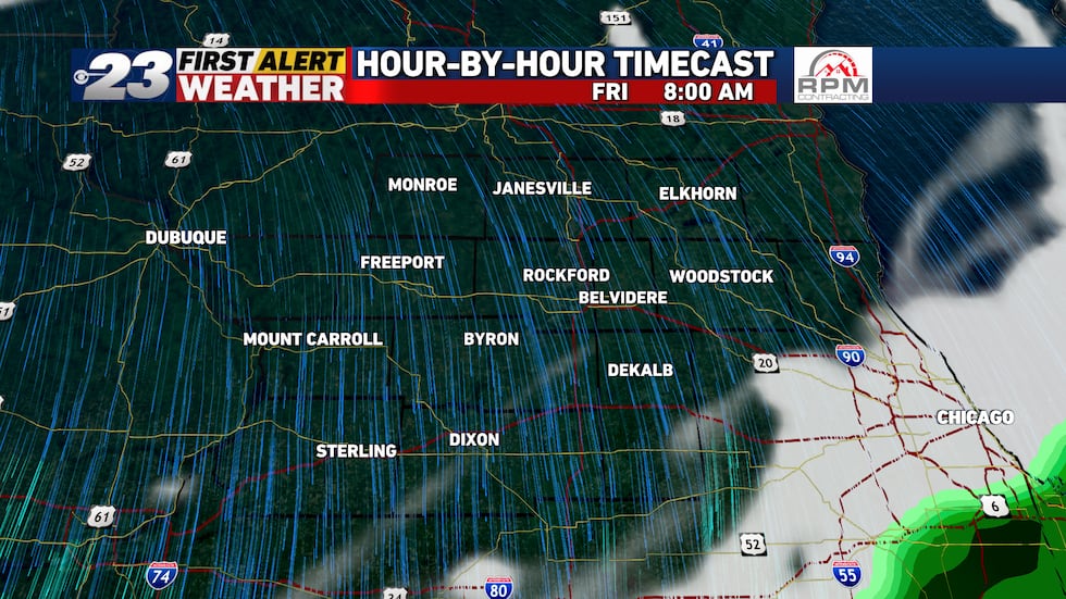 Sunshine will be out in full force early in the day Friday.