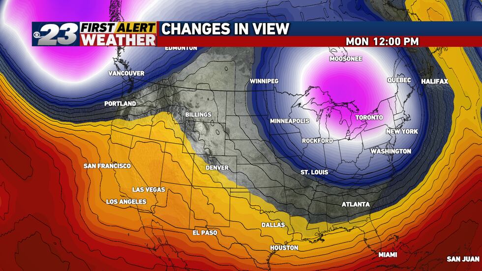 While we remain warm for a few more days, big changes for the cooler arrive late this week.