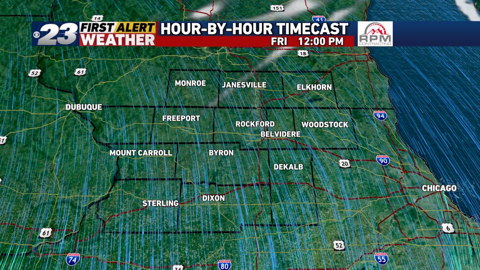 Sunshine takes hold once again on Friday.
