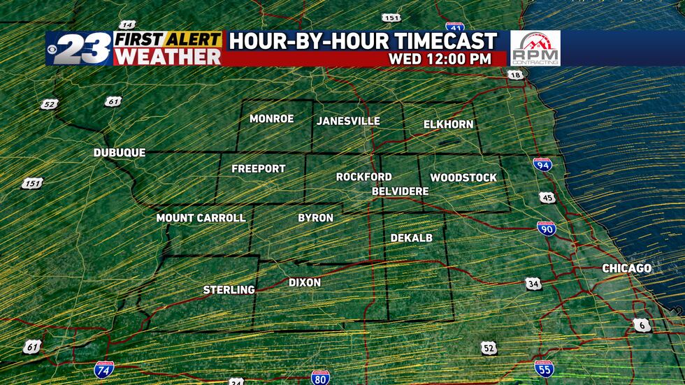 Bright sunshine is expected on Wednesday.