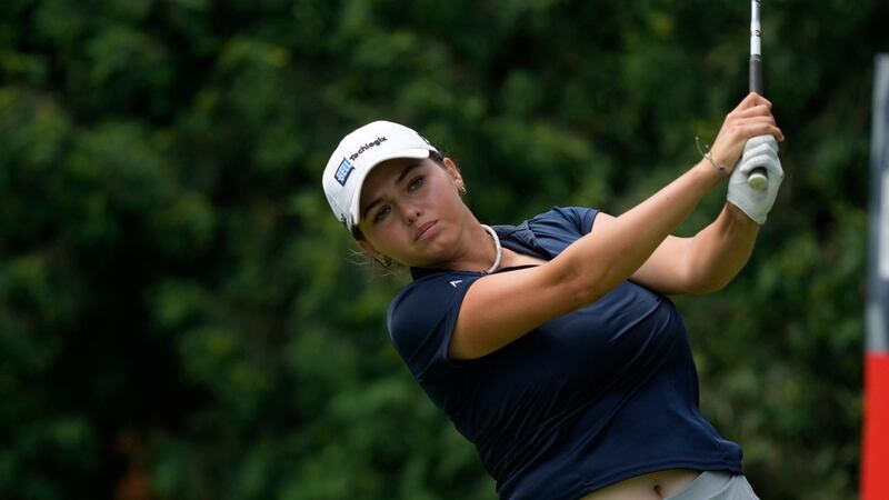 Alexa Pano plays during the final round of the Dow Great Lakes Bay Invitational golf...