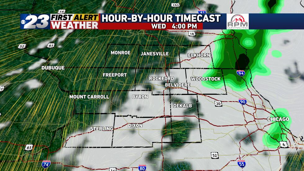 Some sunshine isn't out of the question Wednesday.