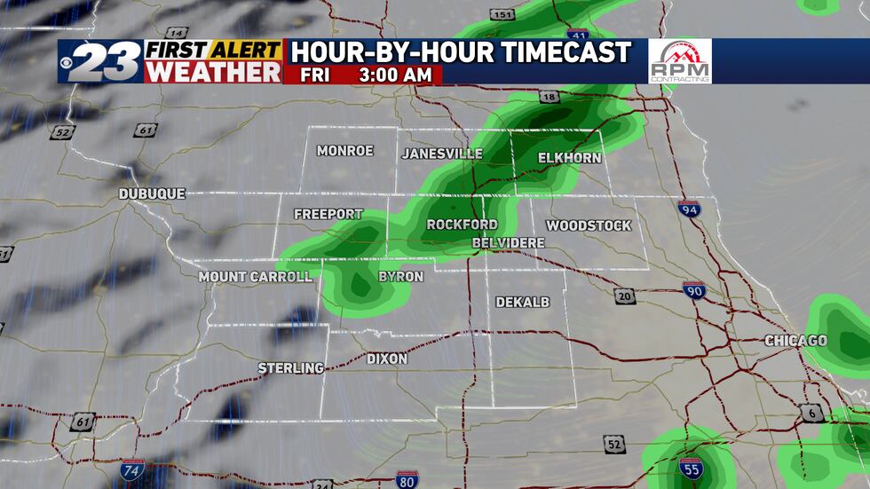 A cold front comes through tonight bringing rain chances and cooler weather